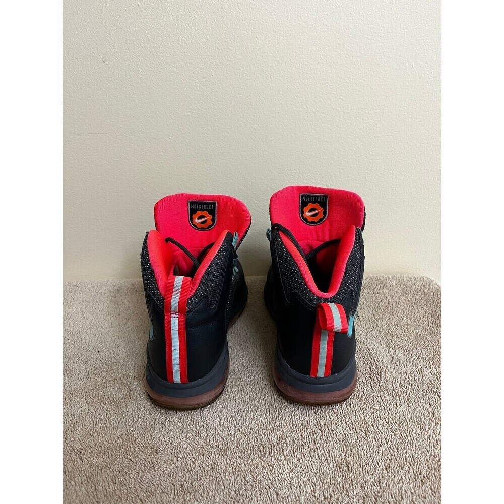 Nike Air Ndestrukt Size 4.5Y (Unisex) Gray PInk Aqua Basketball Shoes 512170-005 - Picture 5 of 7